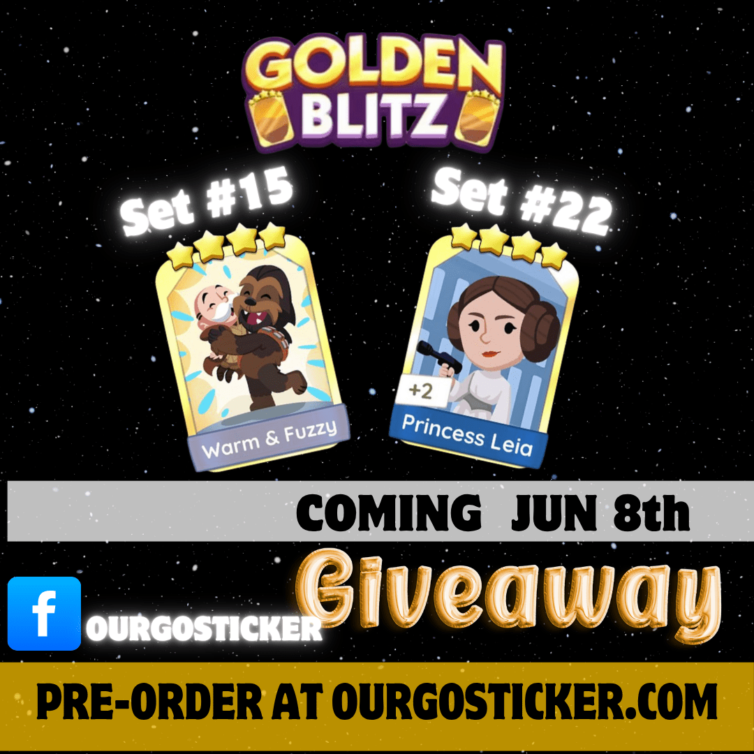 Monopoly Go Golden Blitz June 8th - OurGOsticker