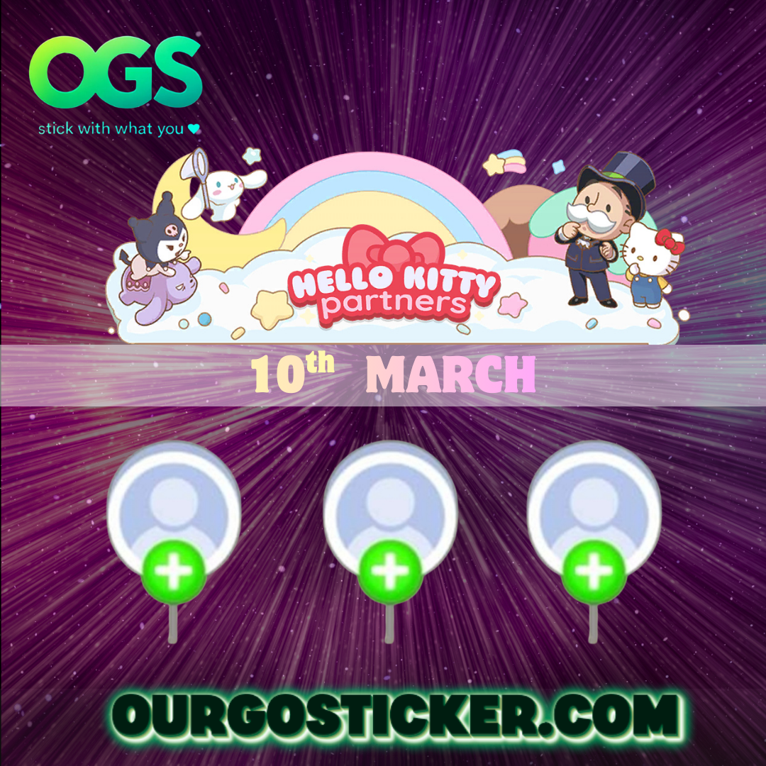 "10th/MAR" Hello Kitty Partners Event x 3 slots