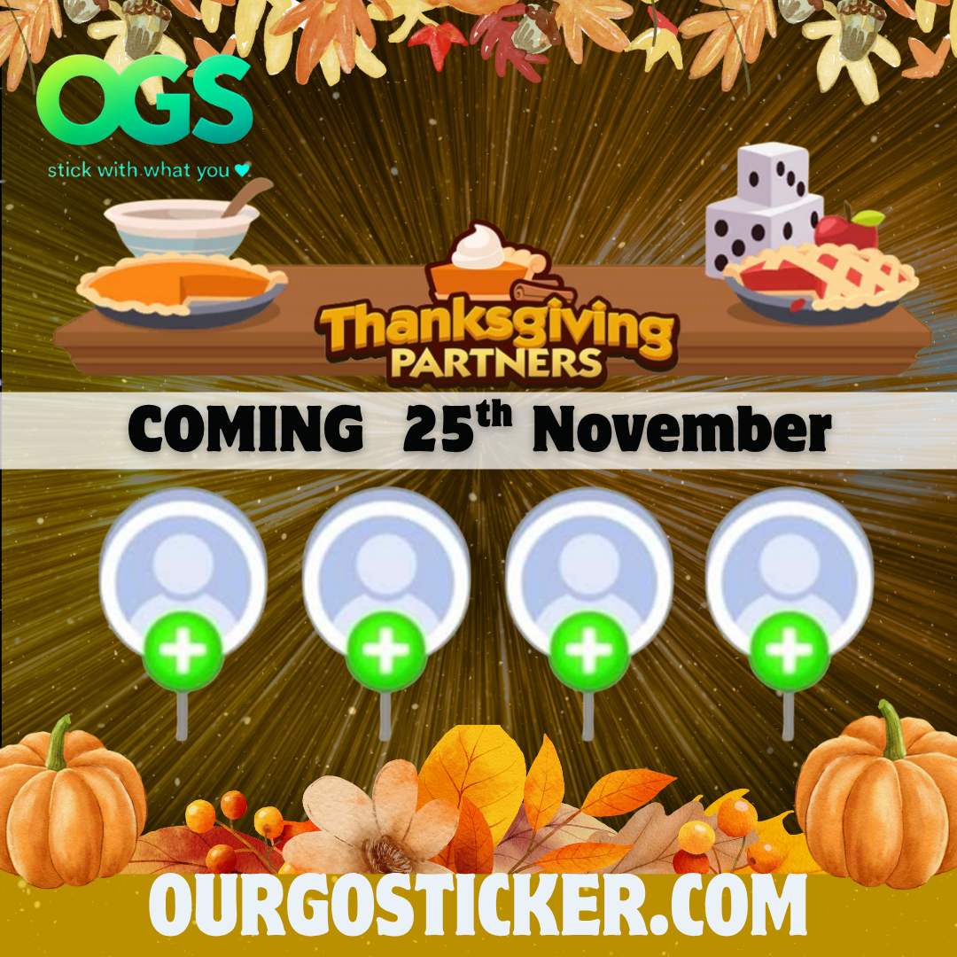 "25th/NOV" THANKSGIVING Partners Event x 4 slots ( Free 1 pcs 4star sticker)