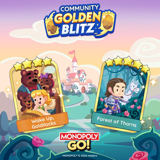 Monopoly Go May 24-25 Golden Blitz Schedule and Guide | Wake Up, Goldilocks and Forest of Thorns Selected