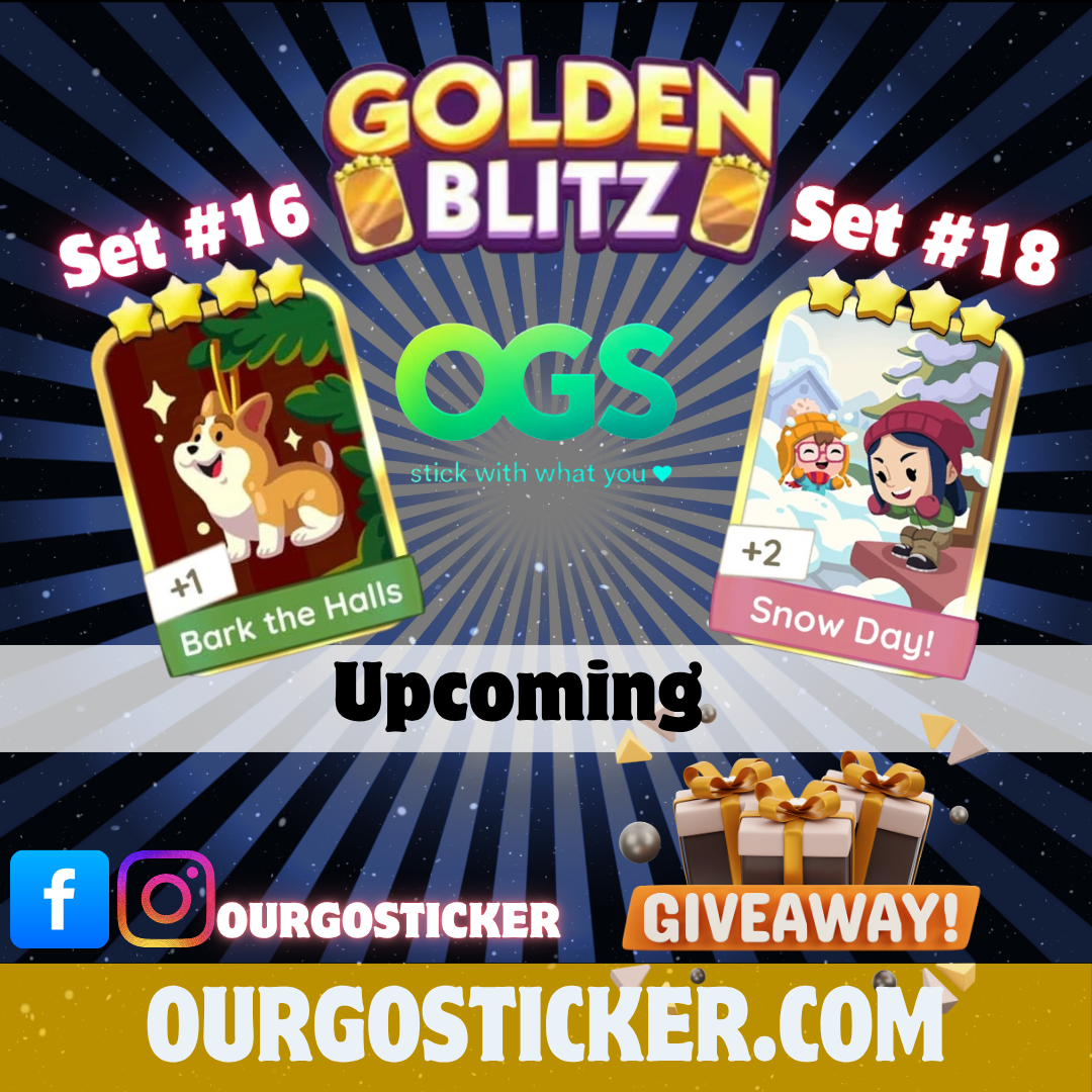 Monopoly GO Golden Blitz November 2025 Schedule: Bark the Halls & Snow Day!