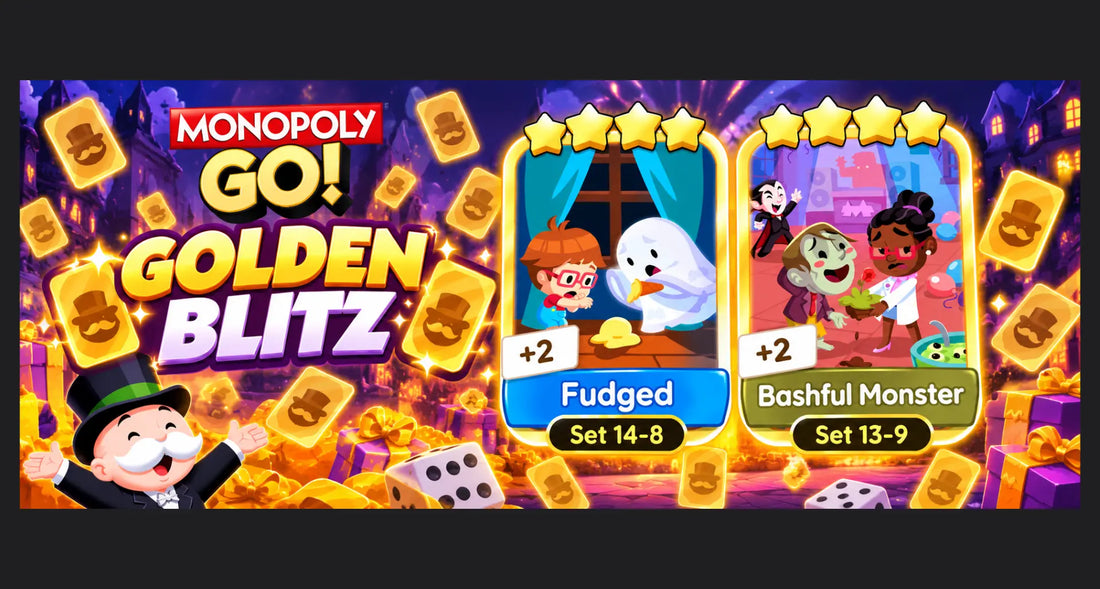 Monopoly GO Golden Blitz – Fudged & Bashful Monster | October 21, 2026