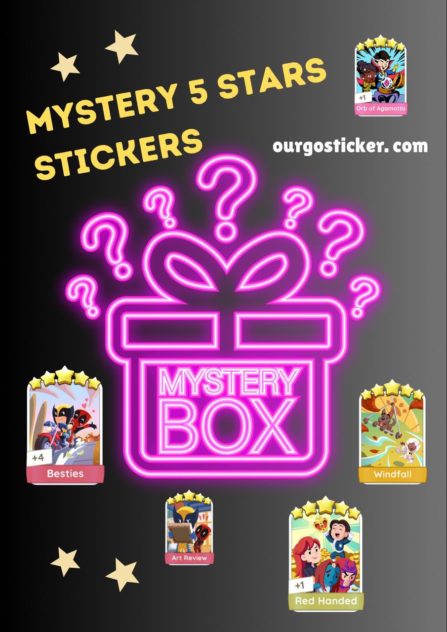 Blind Suprise Box Stickers Pack - 