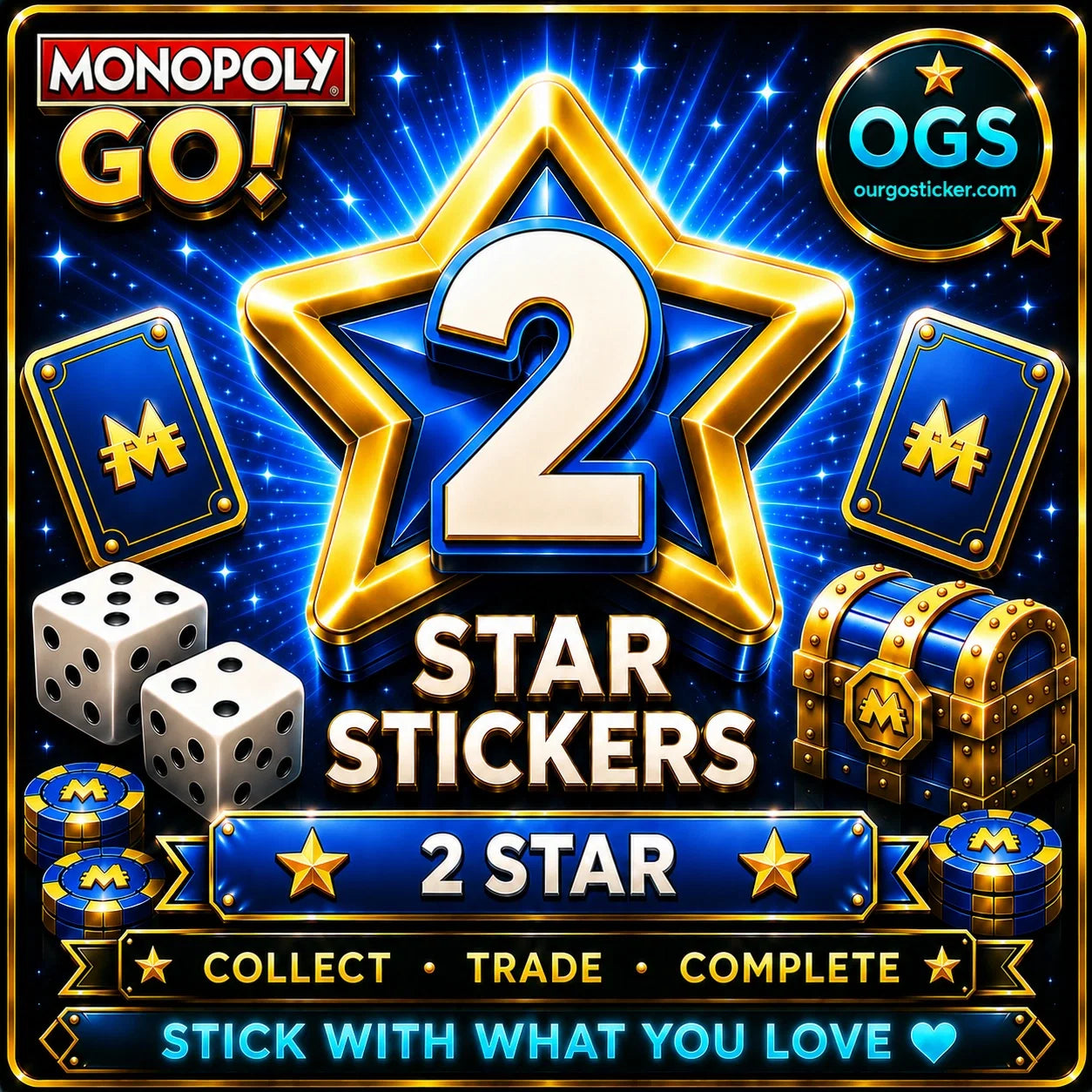 Monopoly GO Happy Harvest 2 Star Stickers Collection with fast digital delivery by OurGoSticker