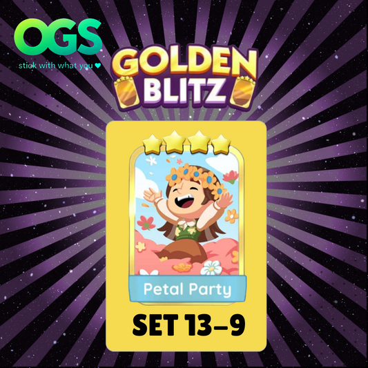 [4th/AUG] 'Petal Party' Set 13-09 4 Star Gold Sticker