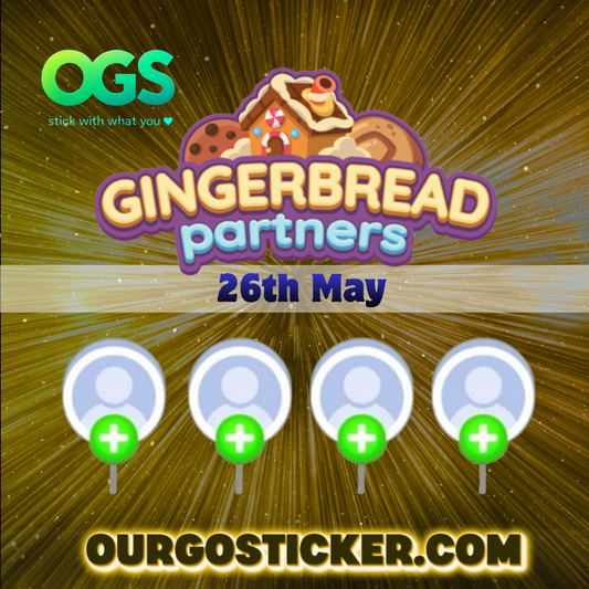"26th/May" Gingerbread Partners Event x 4 slots (free 1 pcs 4 star sticker)