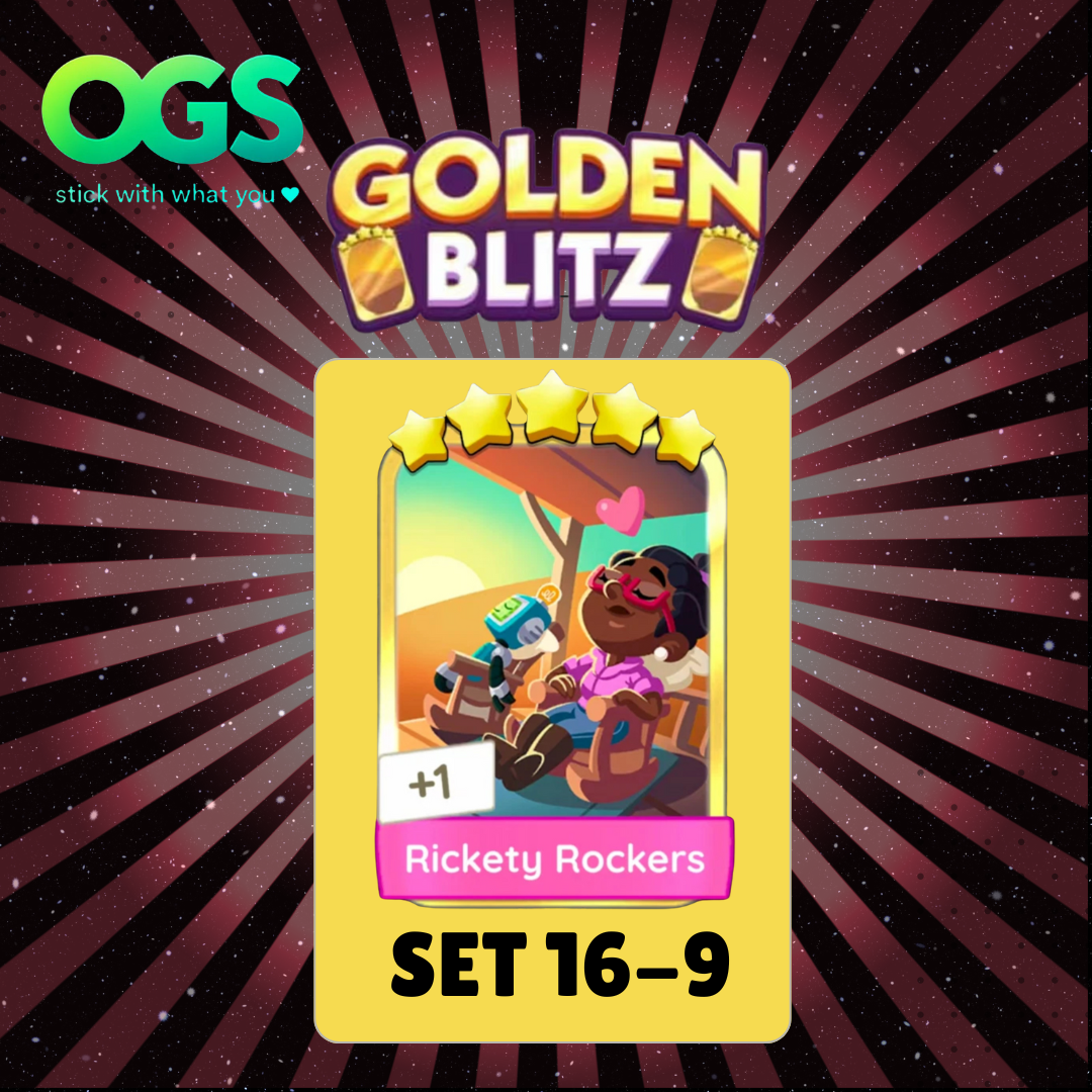 [13th/AUG] 'Rickety Rockers' Set 16-09 5 Star Gold Sticker