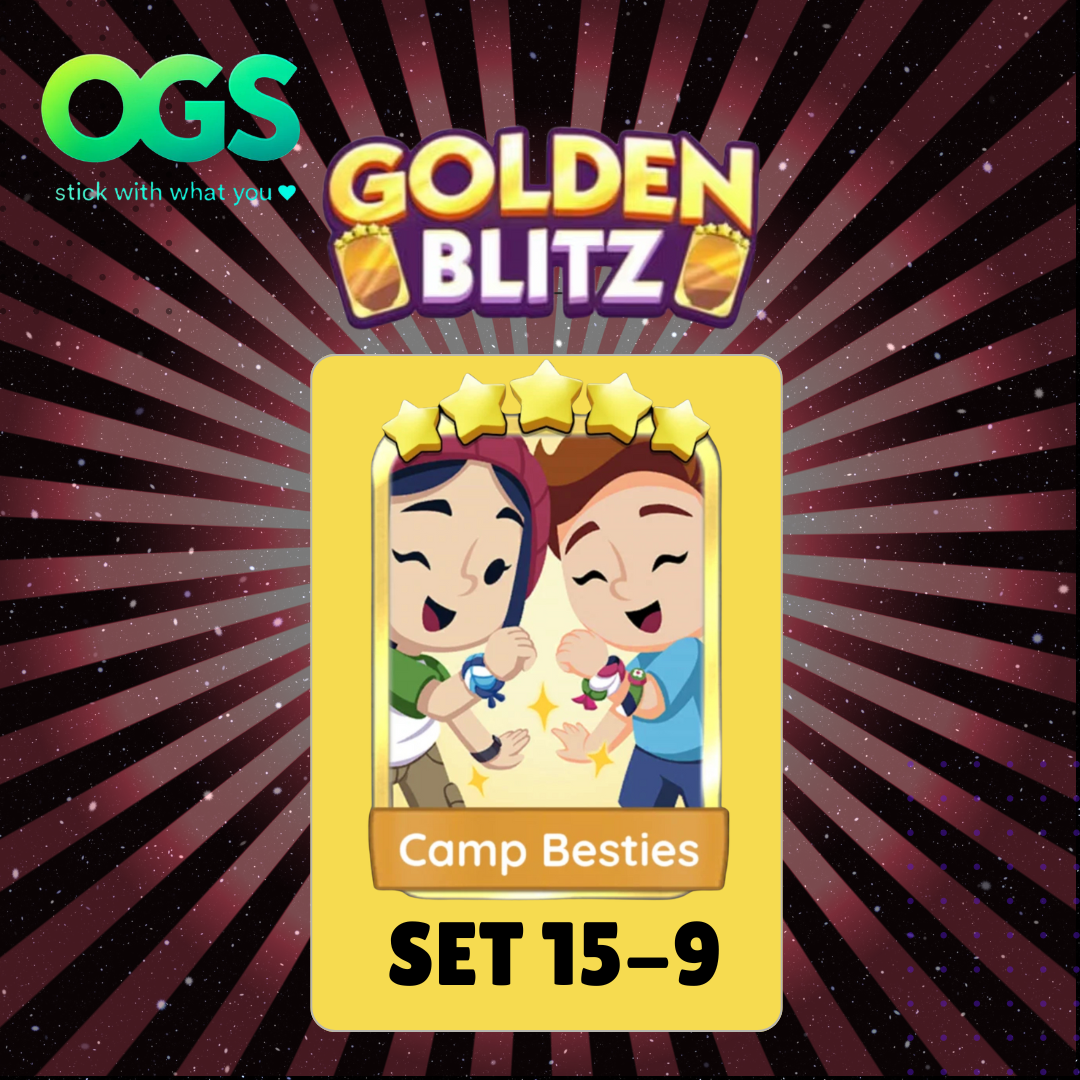 [13th/AUG]  'Camp Besties' Set 15-09 5 Star Gold Sticker