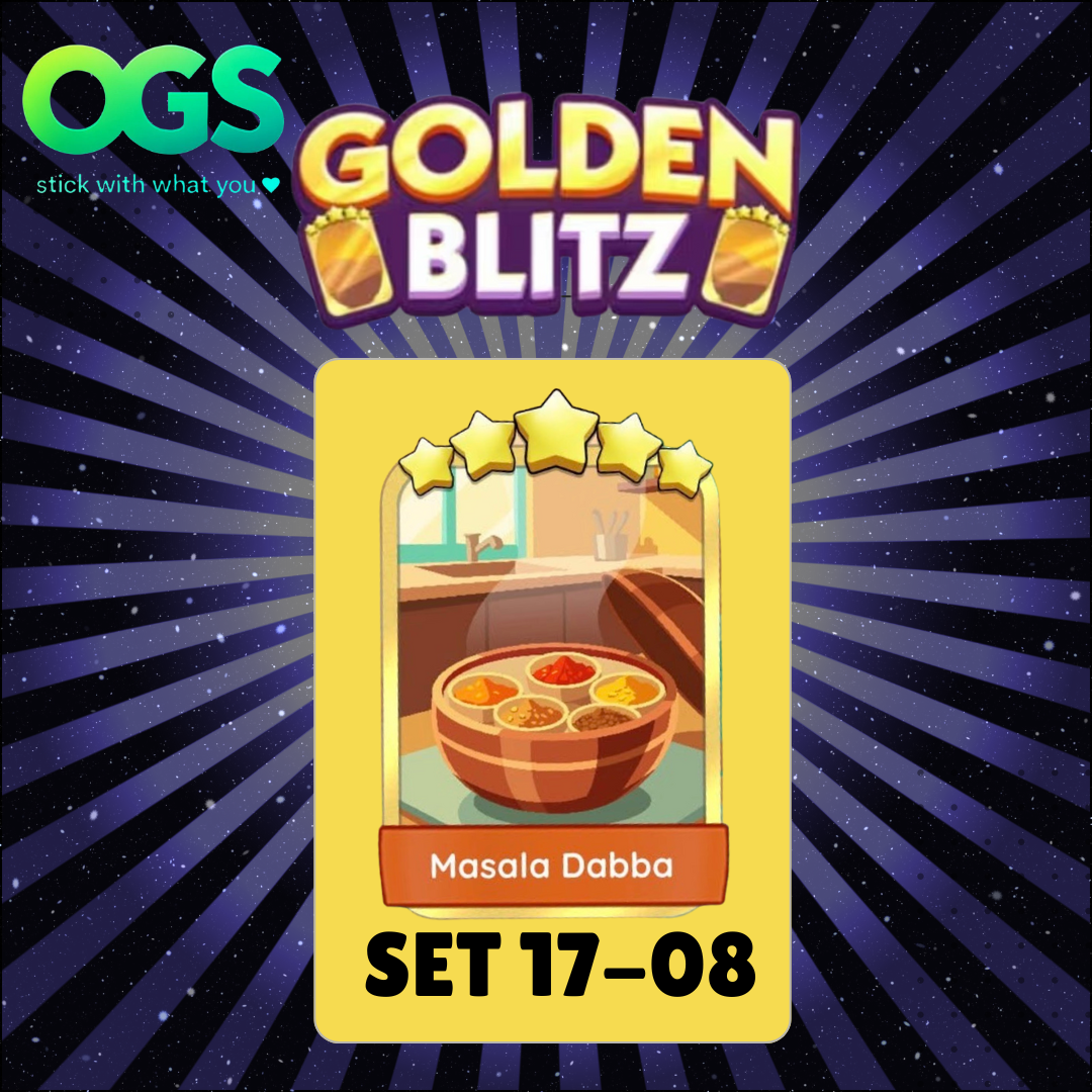 [14th/OCT] Masala Dobba Set 17-8 5 Star Gold Sticker