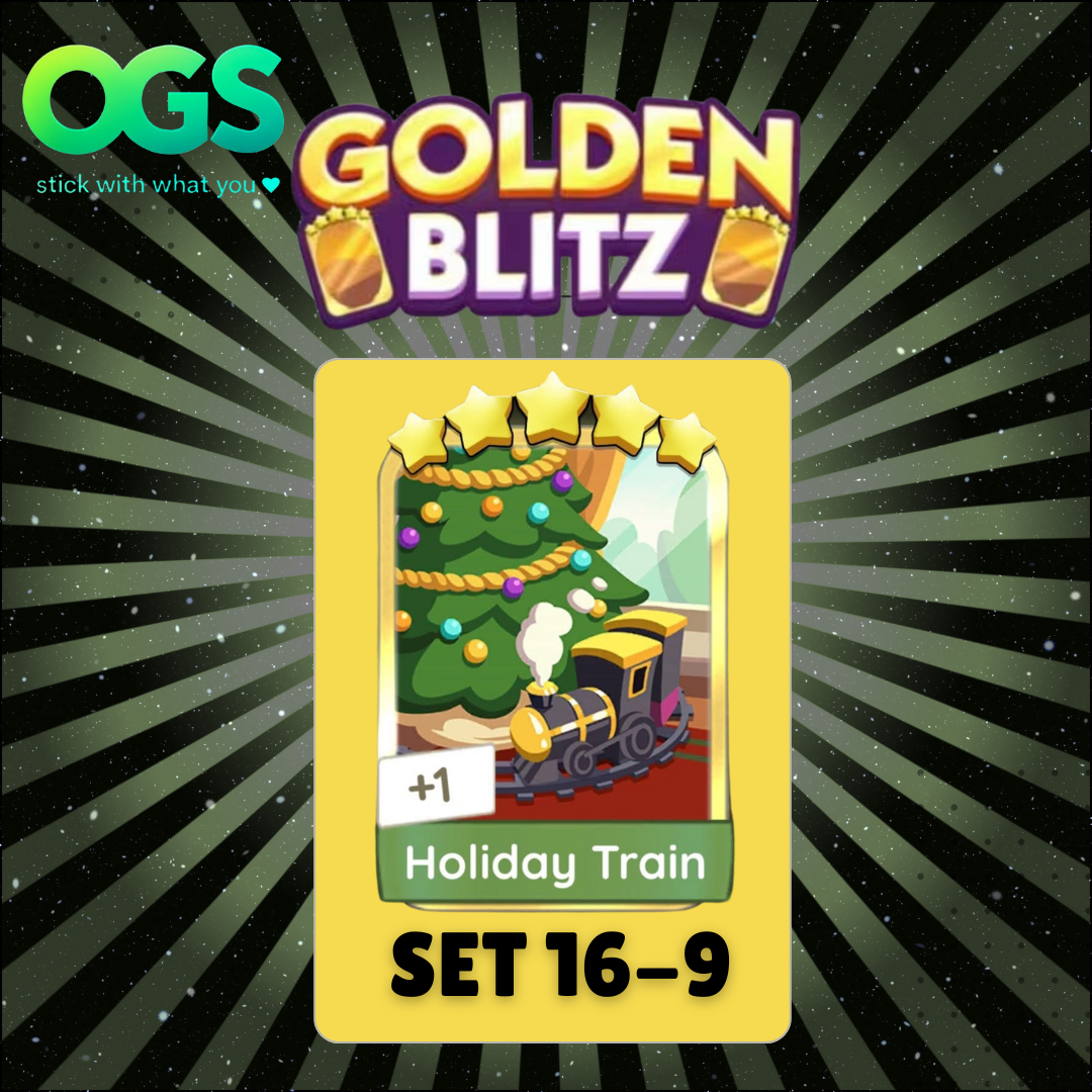 [Ready Stock] Holiday Train Set 16-9 5 Star Gold Sticker