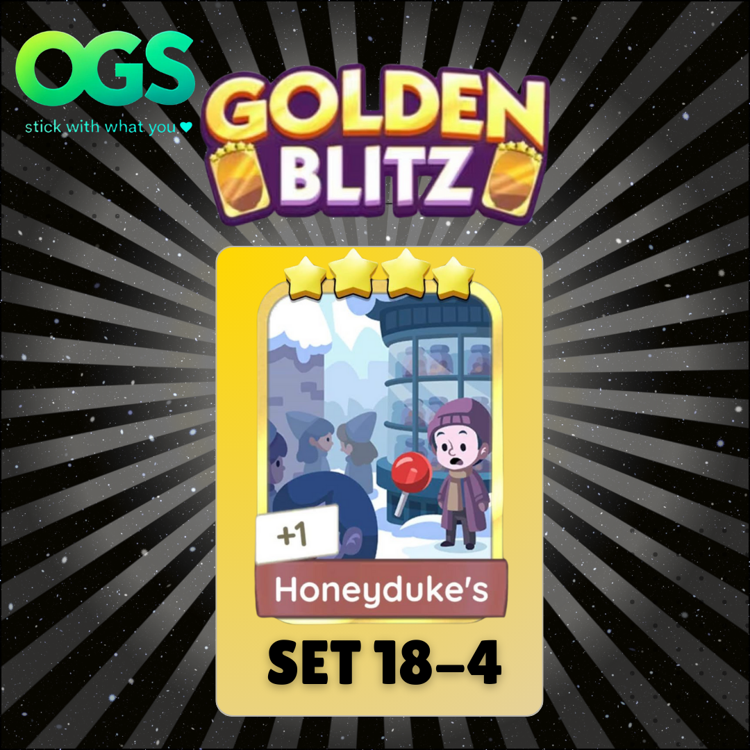 [PRE ORDER] Honeyduke's Set 18-4 4 Star Gold Sticker