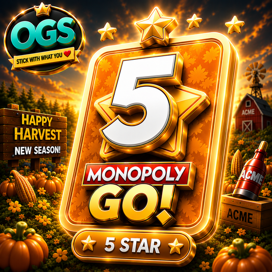 Monopoly GO Happy Harvest 5 Star Stickers Product | OurGoSticker