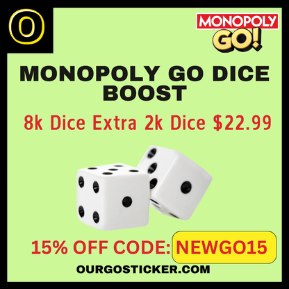 Monopoly Go Dice Boost  "Read Description"