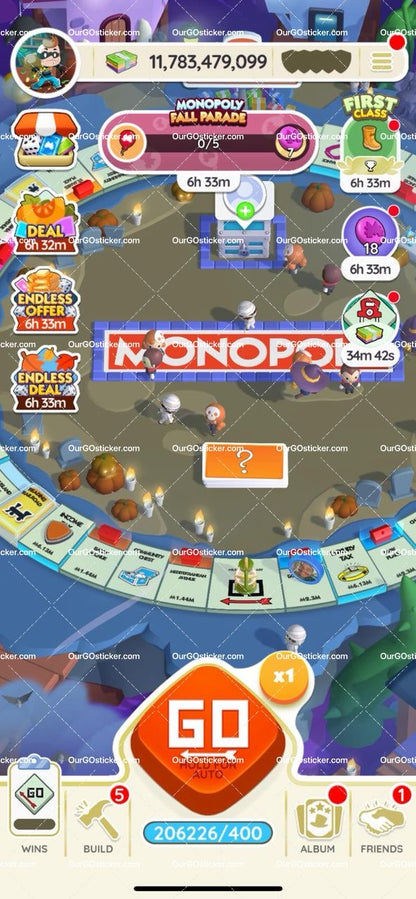[Pre Made Account]Monopoly Go Account Sale  Level:11293  Dice:206000