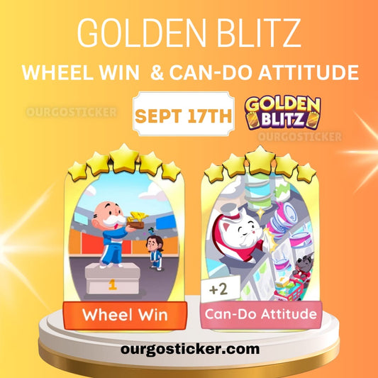 [Pre Order 17/Sep] Golden Blitz 5 Star Bundle-Wheel Win & Can-Do Attitude