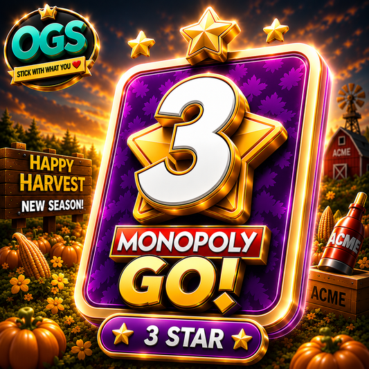 Monopoly GO Happy Harvest 3 Star Stickers Product | OurGoSticker