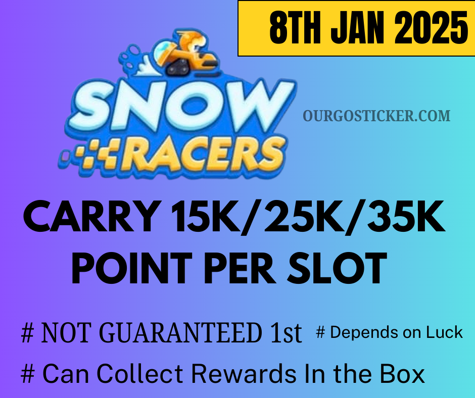 [8th/JAN] Snow Racers Event Carry Points x 1 Slot