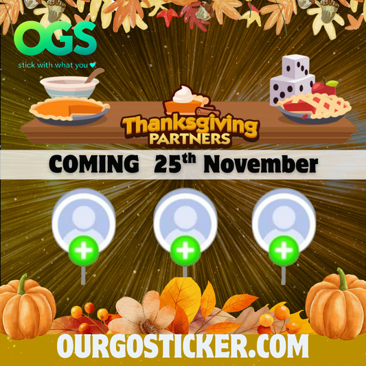 "25th/NOV" THANKSGIVING Partners Event x 3 slots