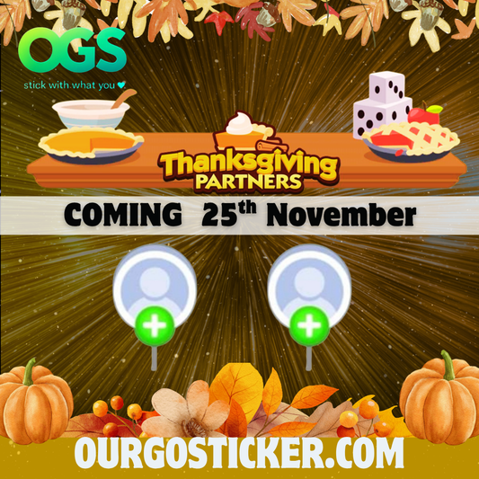 "25th/NOV" THANKSGIVING Partners Event x 2 slots