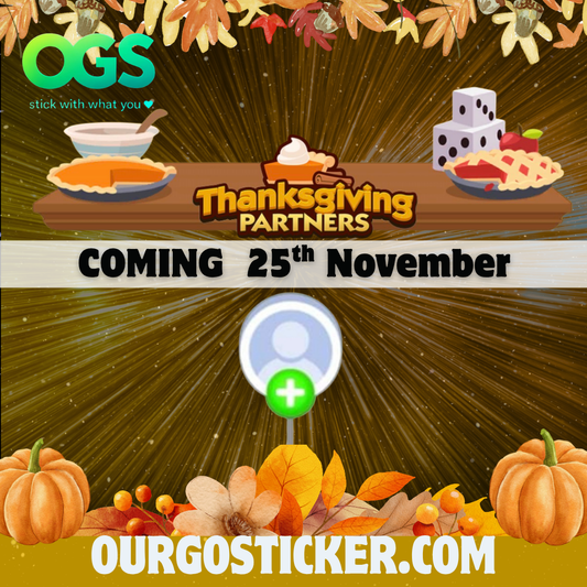 "25th/NOV" THANKSGIVING Partners Event x 1 slot