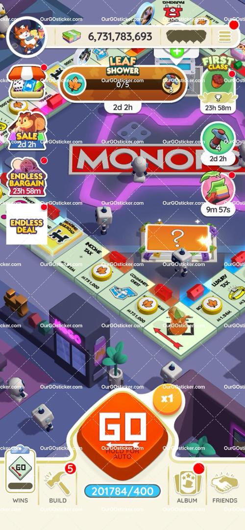 [Pre Made Account]Monopoly Go Account Sale  Level:9661  Dice:201000