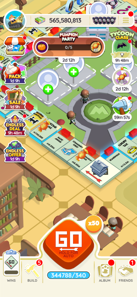 [Pre Made Account]Monopoly Go Account Sale  Level:6151  Dice:344k