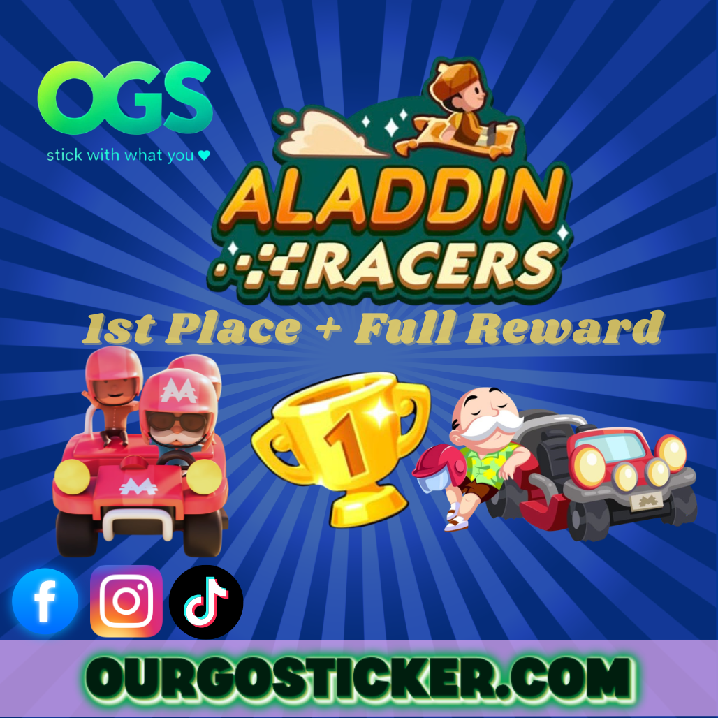 "2nd Choice" ALADDIN Racers GUARANTEED 1ST CHAMPION + FULL REWARDS BOX ( 3 SLOT FROM US + 1 SLOT YOU )