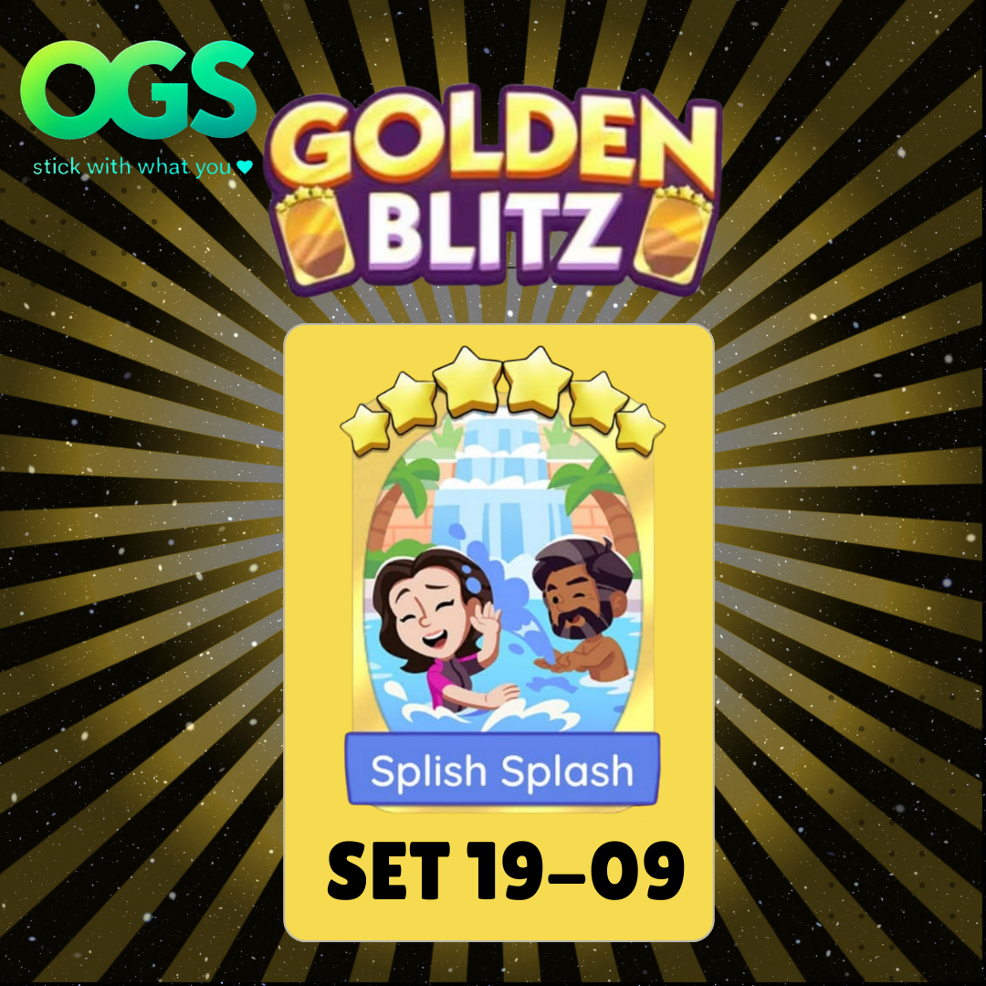 [25th/AUG]  'Splish Splash' Set 19-09 6 Star Gold Sticker