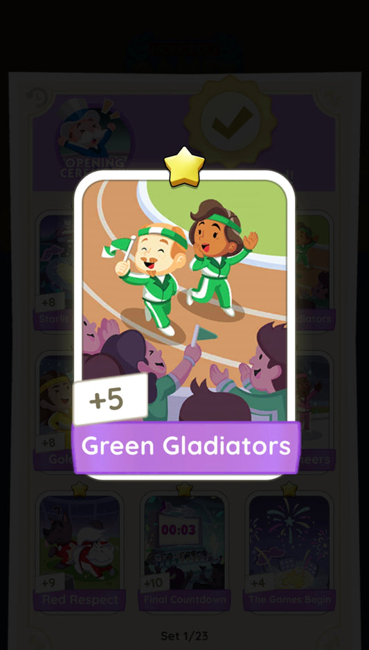 Green Gladiators Stickers