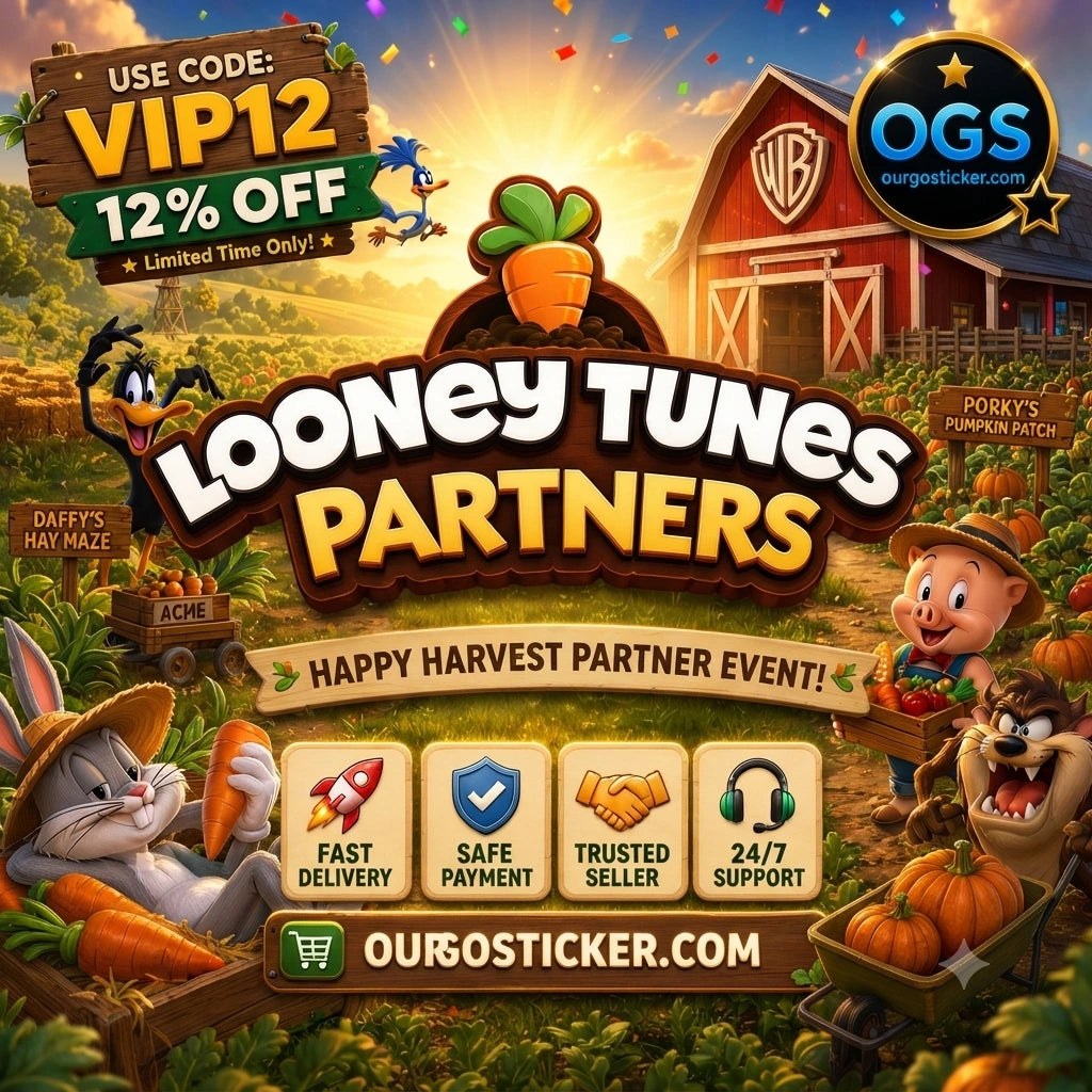 Monopoly GO Happy Harvest Looney Tunes Partner Event Carry Service by OurGoSticker with VIP12 12% discount code, fast completion, secure payment, and trusted seller.