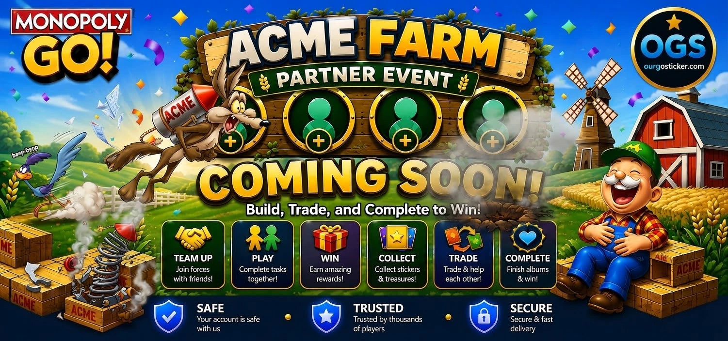 Monopoly GO ACME Partner Event August 26 partner service