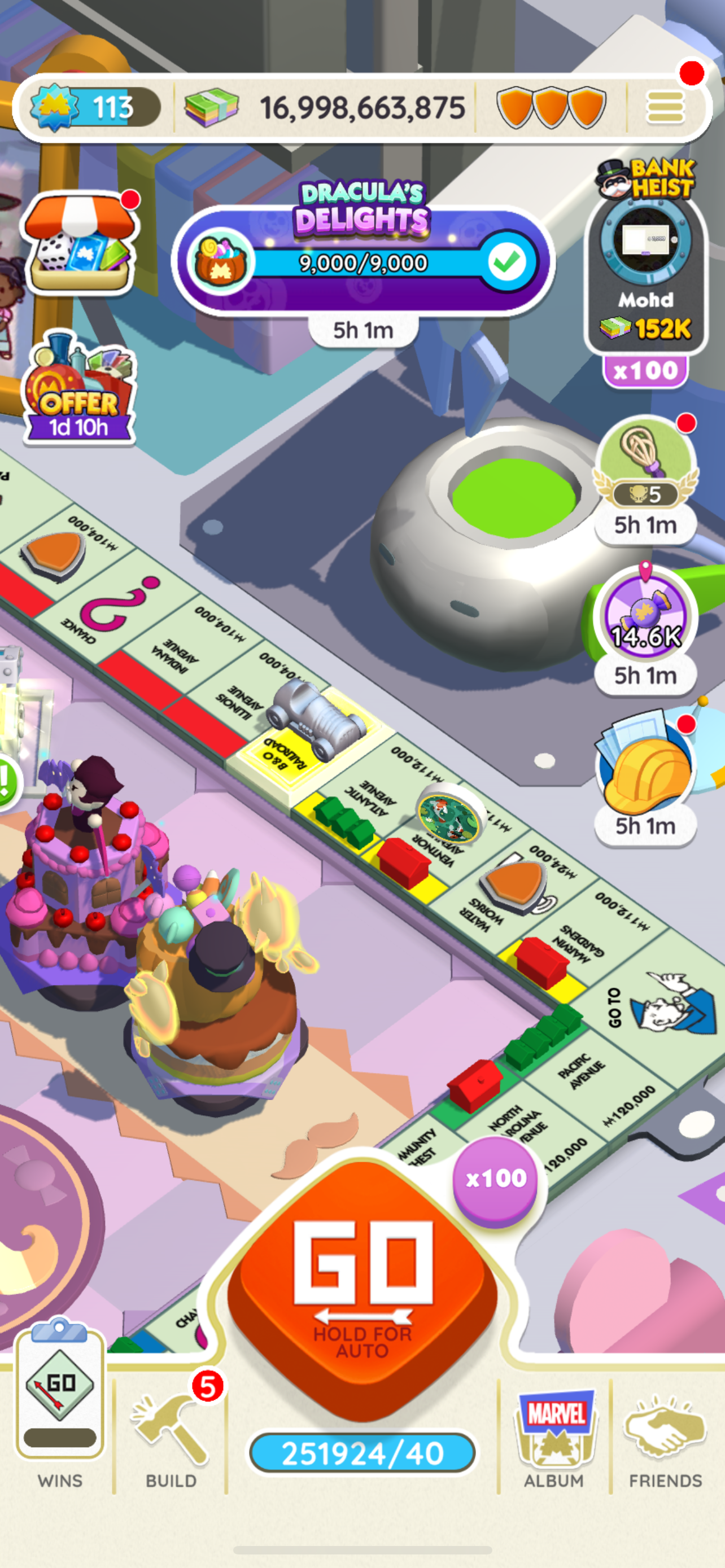 [Pre Made Account]Monopoly Go Account Sale :Level-113,Dice-251924 - #tag1#