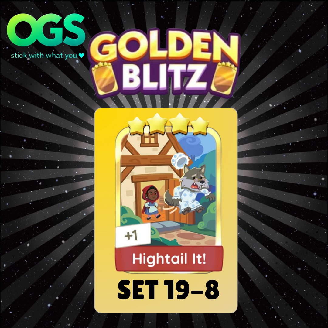 [PRE ORDER] Hightail It! Set 19-8 4 Star Gold Sticker