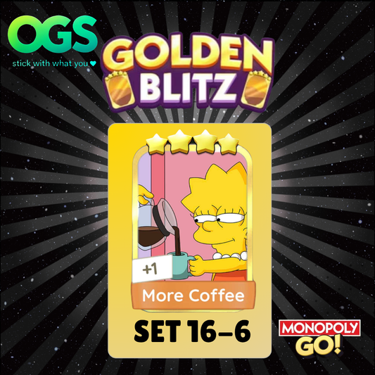[PRE ORDER] More Coffee Set 16-6 4 Star Gold Sticker