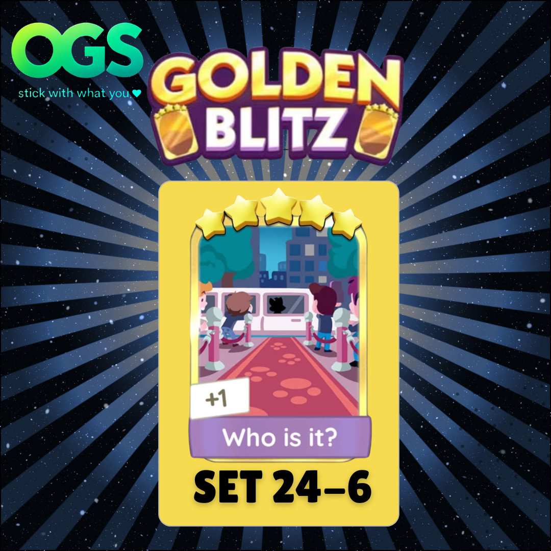 [PRE ORDER] Who is it? Set 24-6 5 Star Gold Sticker