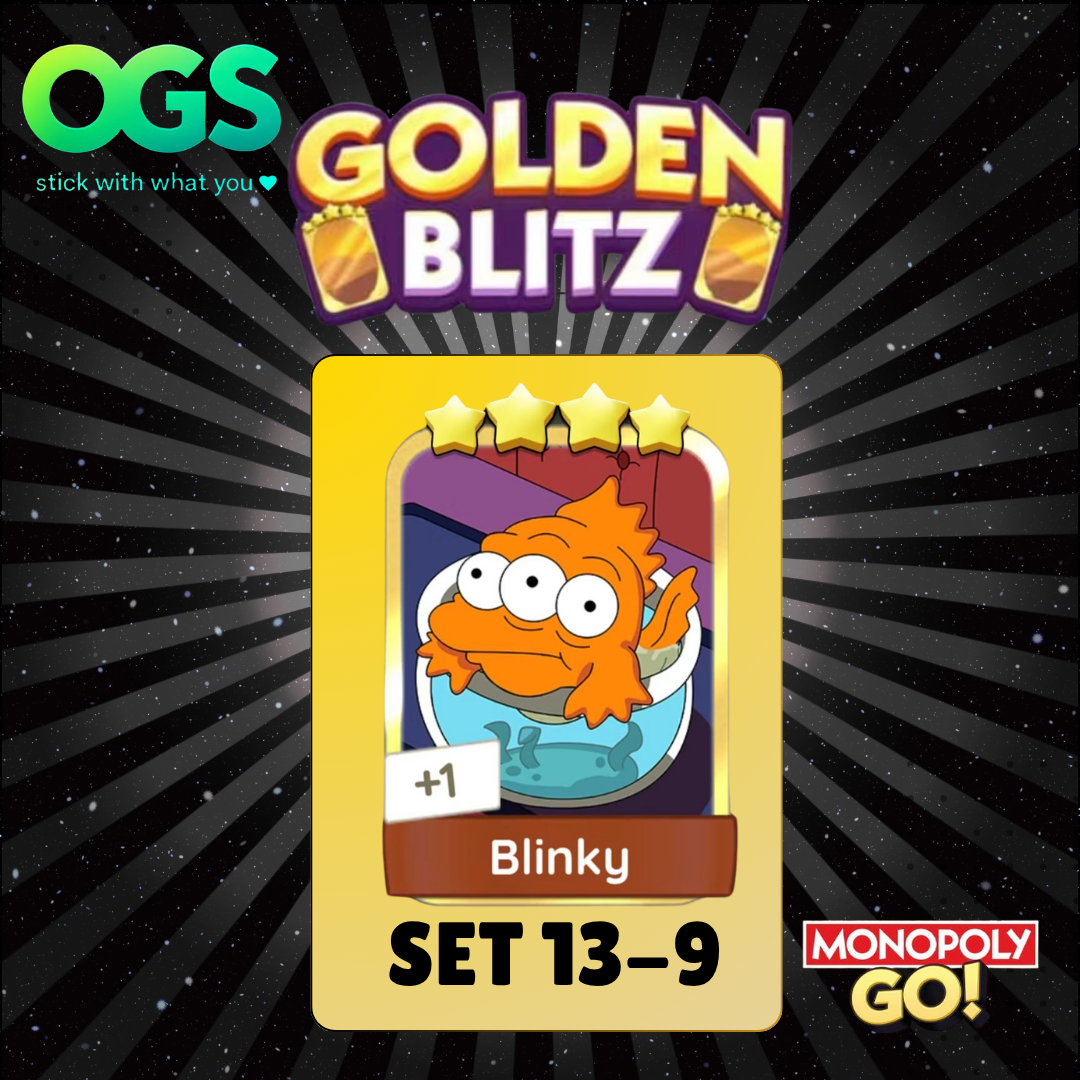 [PRE ORDER] Blinky Set 13-9 4 Star Gold Sticker