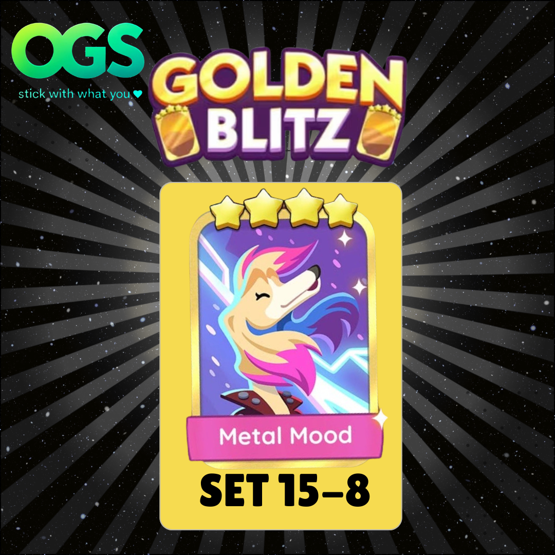 [Ready Stock] Metal Mood Set 15-8 4 Star Gold Sticker