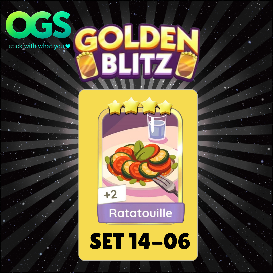 [29th/Sept] Ratatouille Set 14-6 4 Star Gold Sticker