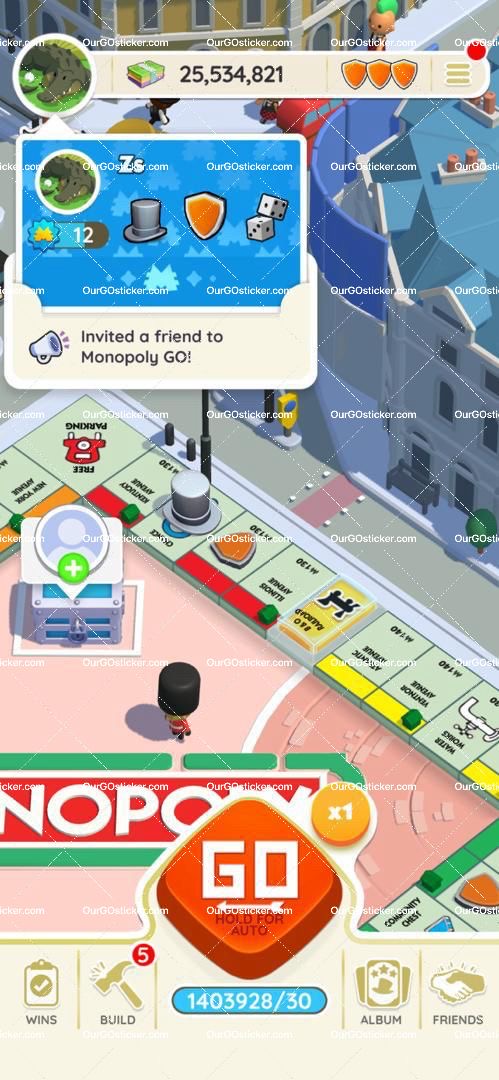 [Pre Made Account]Monopoly Go Account Sale  Level:12  Dice:1400000