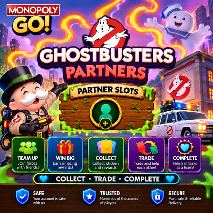 Ghostbusters Partner Event 1 Slots for Monopoly GO