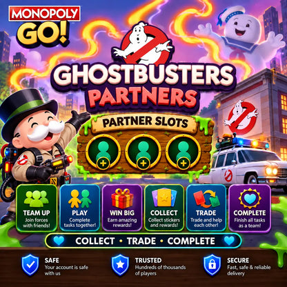 Ghostbusters Partner Event 3 Slots for Monopoly GO