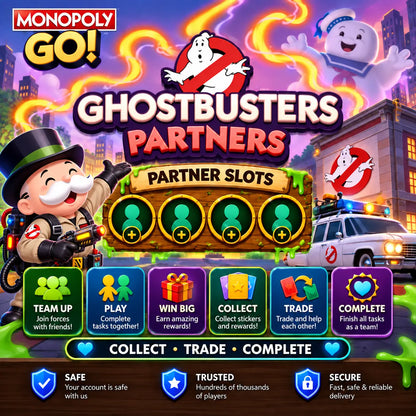 Ghostbusters Partner Event 4 Slots for Monopoly GO