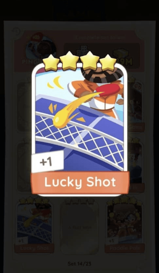 Monopoly Go 4 star sticker Set-14 Lucky Shot