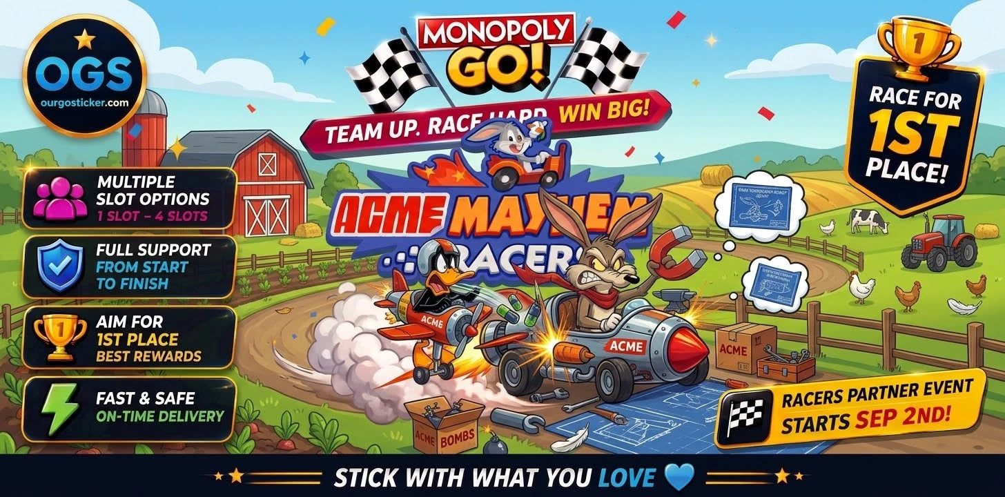 Monopoly GO ACME Mayhem Racers live event September 2026