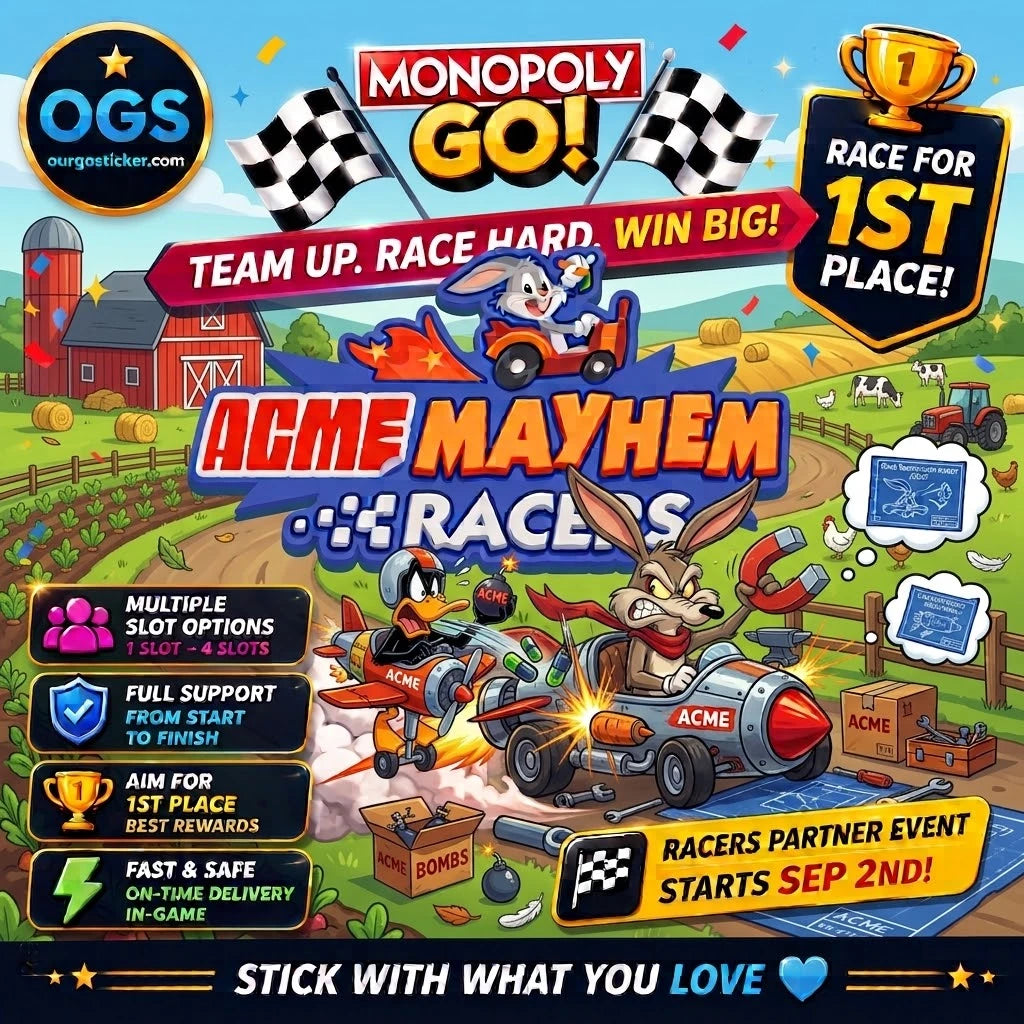 Monopoly GO ACME Mayhem Racers event September 2–6