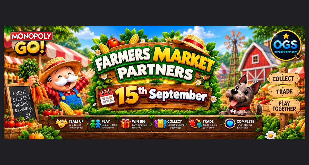 Monopoly GO Farmers Market Partners event starting September 15, 2026