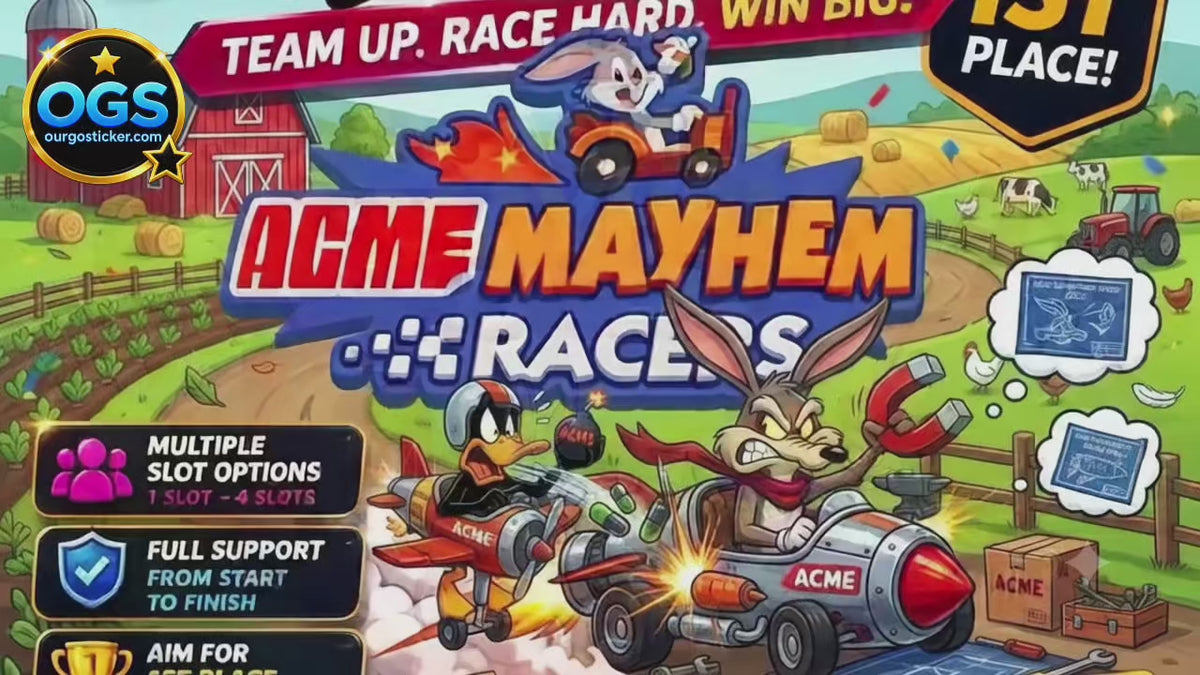 Load video: 🏁 Monopoly GO ACME Mayhem Racers Is Live – Race for Big Rewards!