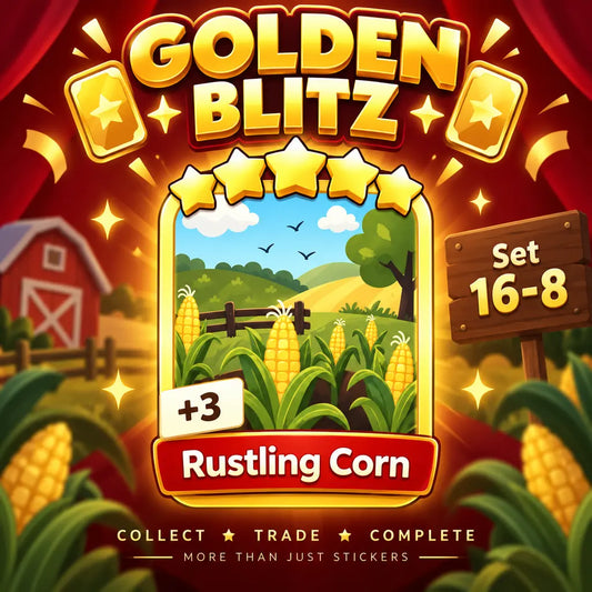 Rustling Corn Set 16-8 4 Star Gold Sticker
