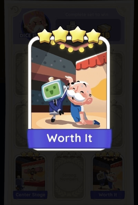 Monopoly Go 4 star sticker Set-12 Worth It